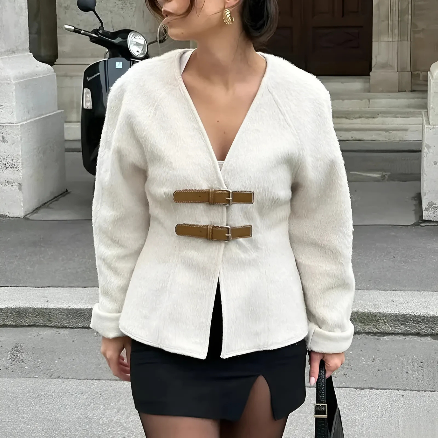 Camila - Palton din lână pentru toamnă
