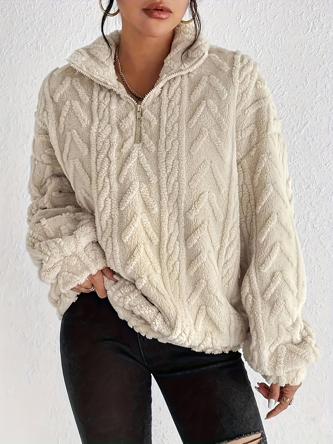 Viorica| Pulover Elegant din Fleece