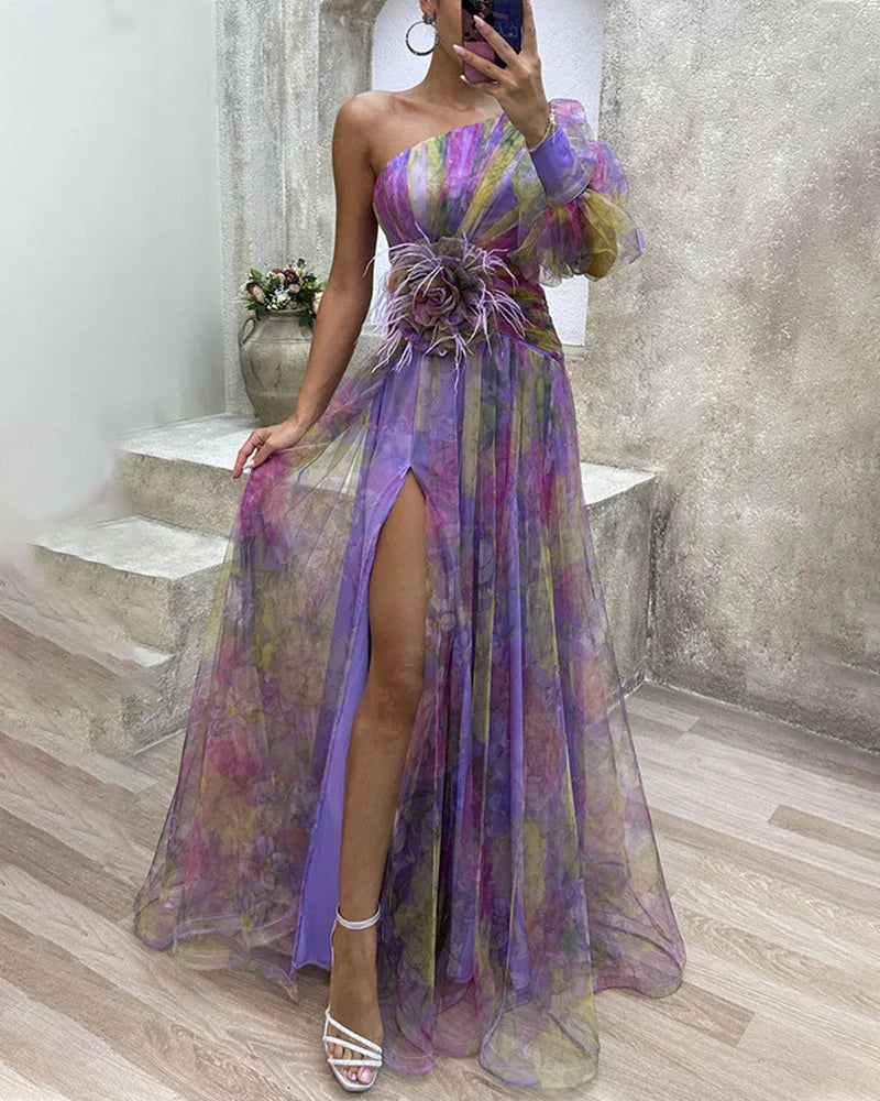 Cecilia | Rochie Elegantă cu Fendă