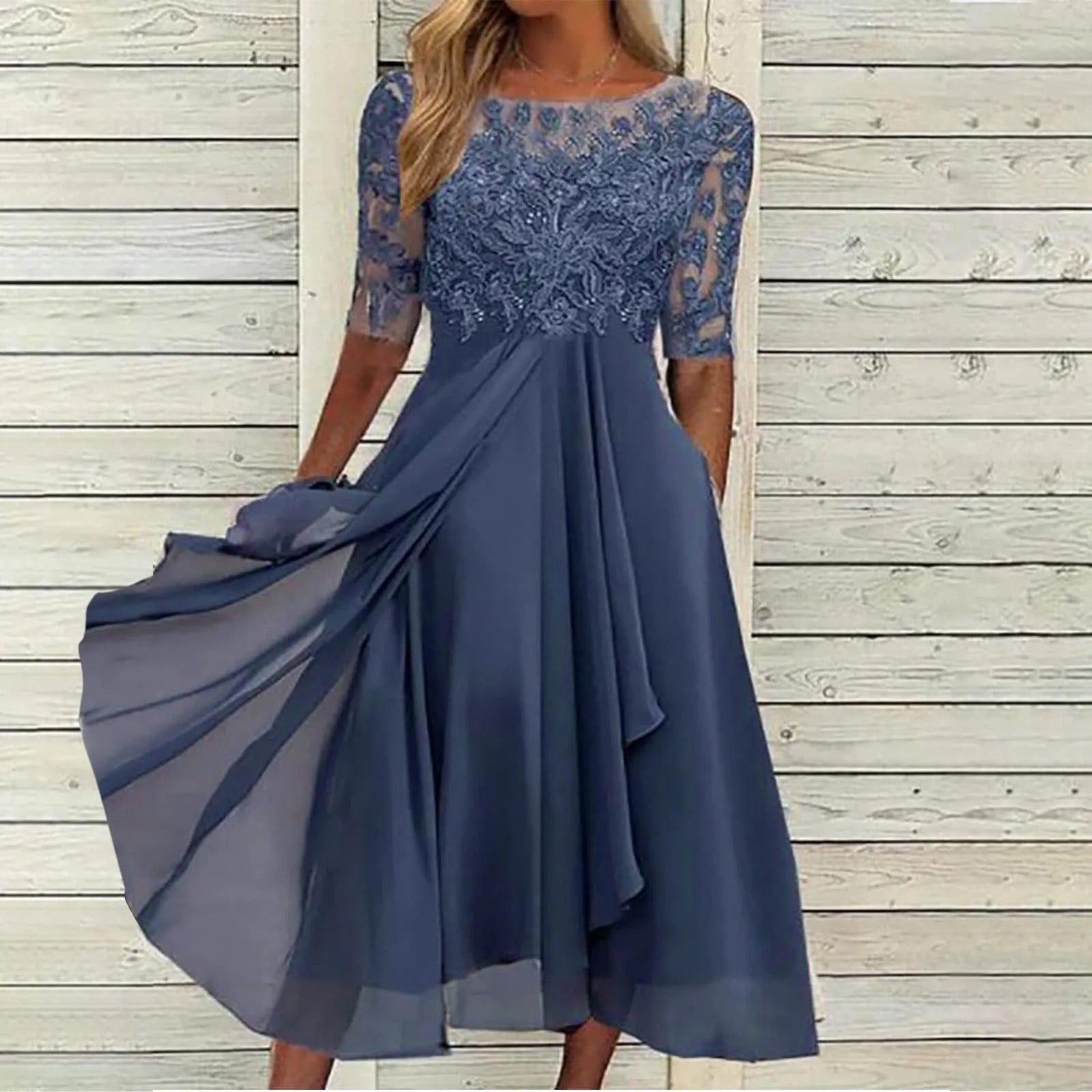 Taryn® | Rochie midi din dantelă elegantă