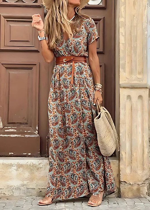 Sybella | Rochie maxi boho vaporoasă