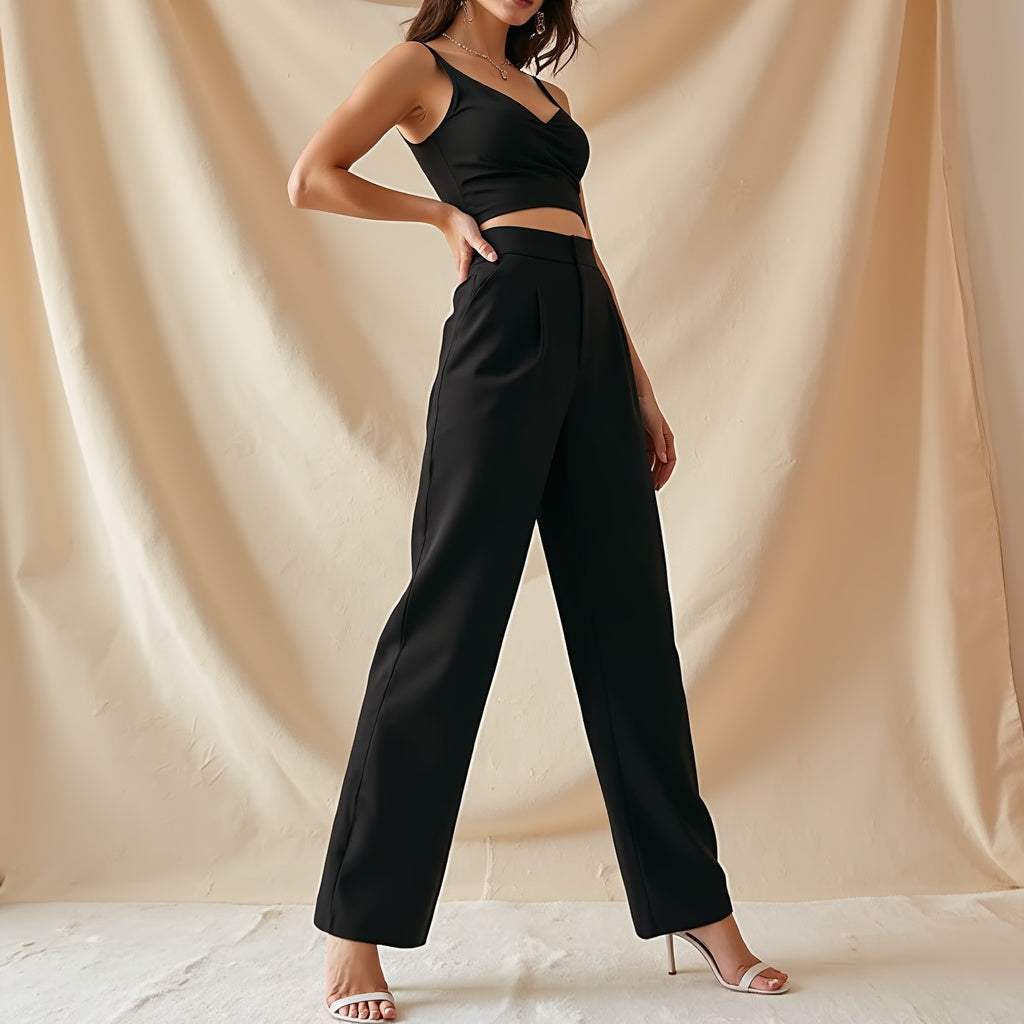 Hélène – Pantaloni cu talie înaltă