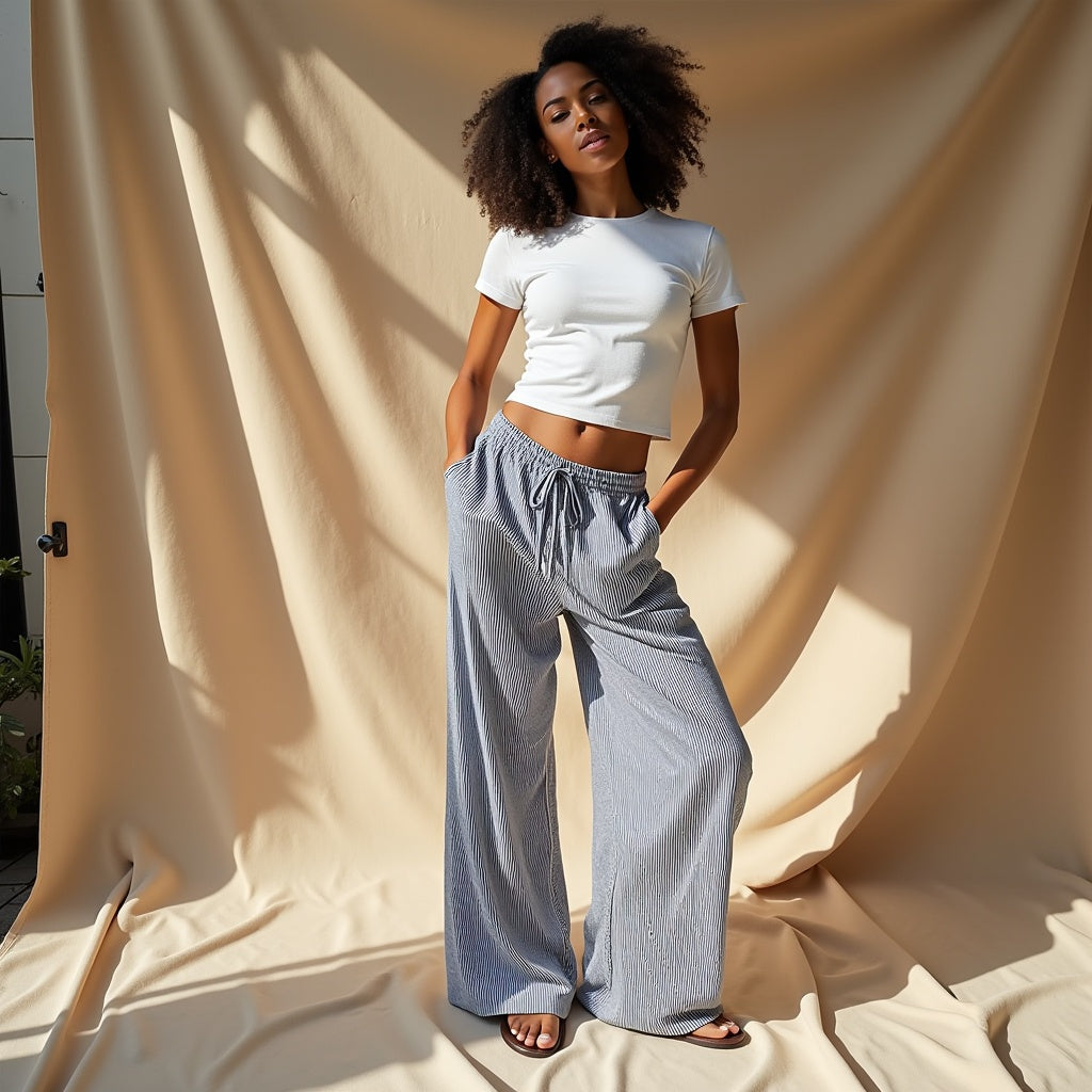 Fanny – Pantaloni cu dungi